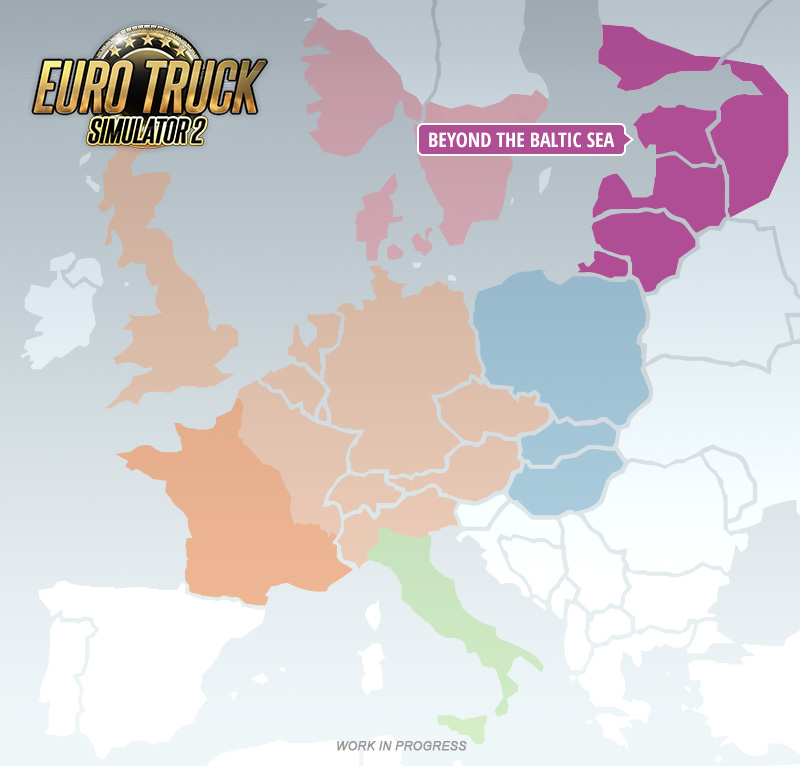 A SCS Software divulgou nesta sexta-feira, 21, novas imagens da próxima DLC do EuroTruck Simulator 2 , intitulada “Além do mar Báltico”. A nova expansão irá contar com a Estônia, Letônia, Lituânia, a parte sul da Finlândia e pequenas regiões da Rússia. A SCS Software divulgou nesta sexta-feira, 21, novas imagens da próxima DLC do EuroTruck Simulator 2 , intitulada “Além do mar Báltico”. A nova expansão irá contar com a Estônia, Letônia, Lituânia, a parte sul da Finlândia e pequenas regiões da Rússia.