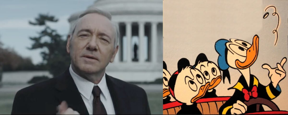 Frank Underwood, Pato Donald e a filosofia do Cara ou Coroa