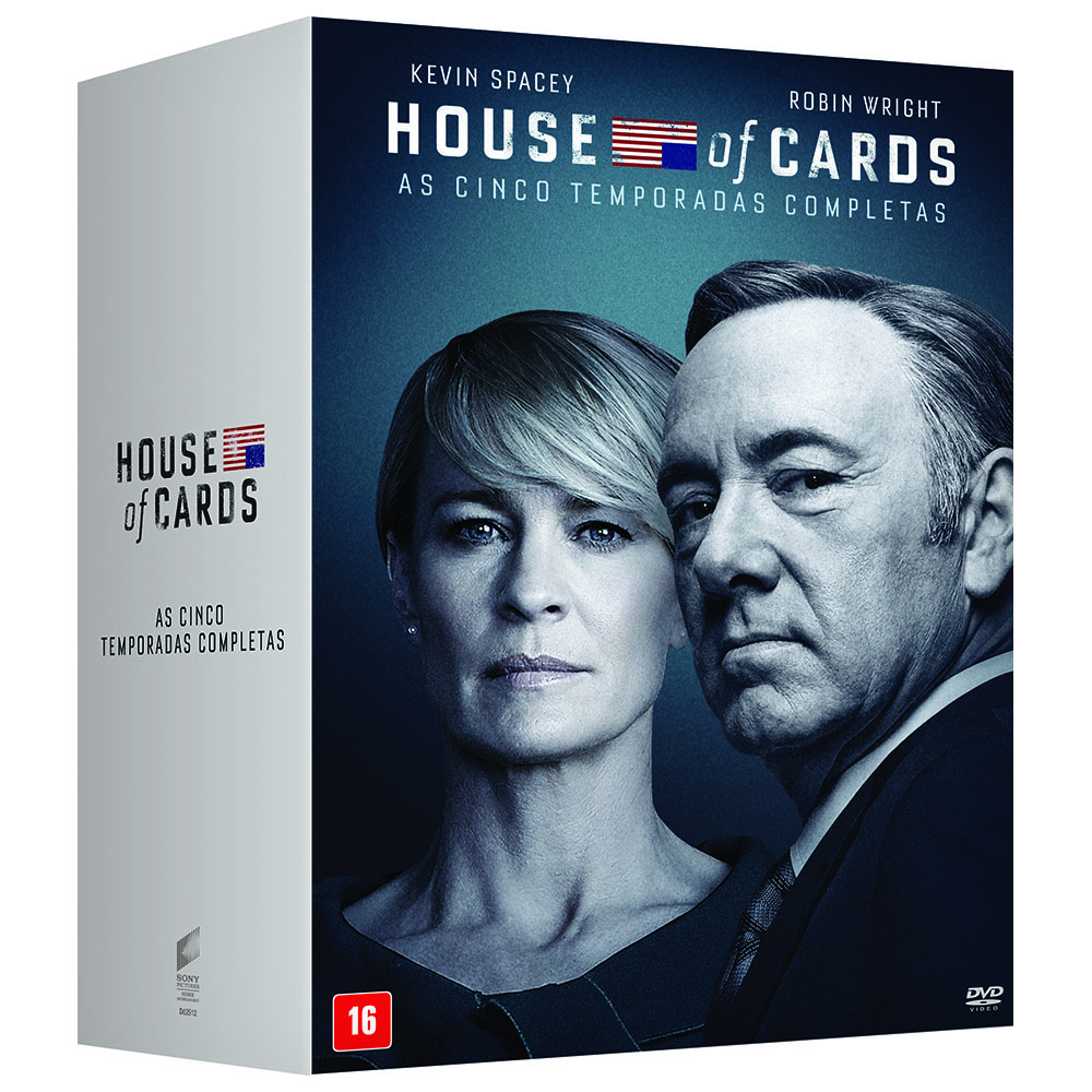 Leve a 5ª temporada de House of Cards para sua casa. DVD Chega às lojas dia 25 de outubro Box com as 5 temporadas completas de House of Cards chega às lojas