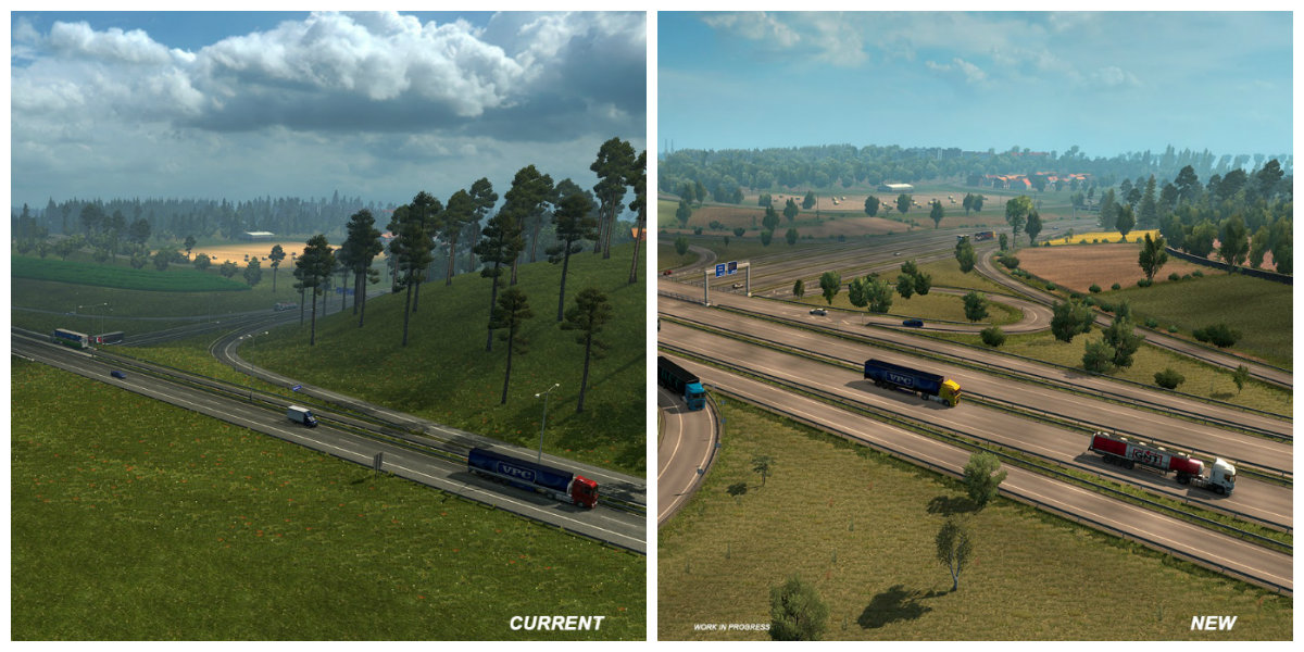 A produtora SCS Software divulgou nesta quarta-feira, 23, alterações significativas no mapa base do EuroTruck Simulator 2. Lançado em 2014, o jogo é o maior quando se trata de simulação de transportes. A produtora SCS Software divulgou nesta quarta-feira, 23, alterações significativas no mapa base do EuroTruck Simulator 2. Lançado em 2014, o jogo é o maior quando se trata de simulação de transportes.