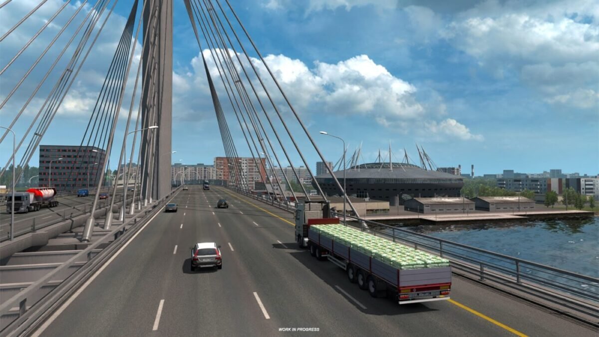 A SCS Software divulgou nesta sexta-feira, 21, novas imagens da próxima DLC do EuroTruck Simulator 2 , intitulada “Além do mar Báltico”. A nova expansão irá contar com a Estônia, Letônia, Lituânia, a parte sul da Finlândia e pequenas regiões da Rússia.