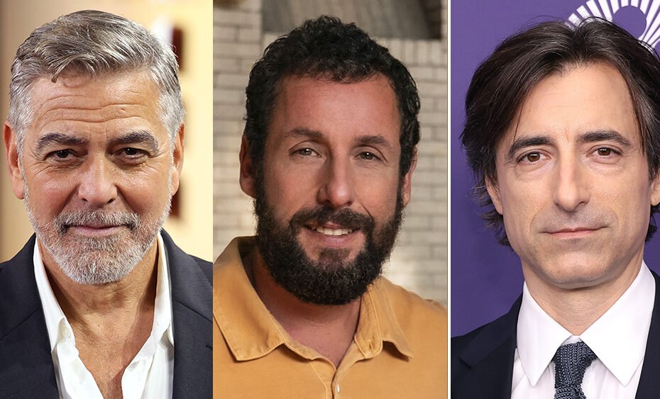 "George Clooney e Adam Sandler protagonizarão o próximo filme de Noah Baumbach na Netflix"