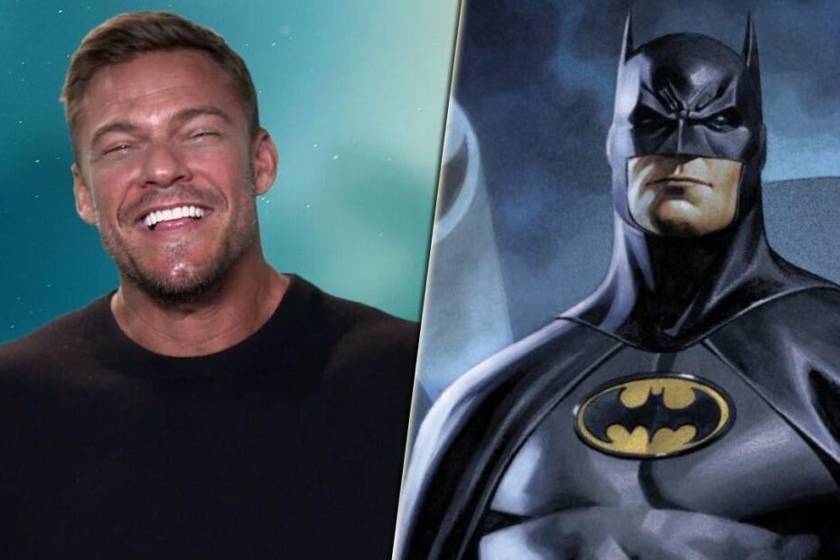 Alan Ritchson, estrela de Reacher, joga seu chapéu para interpretar Batman.