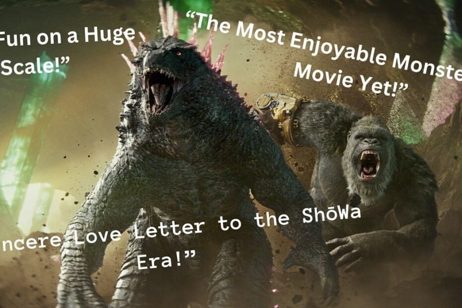 De acordo com as primeiras reações, 'Godzilla x Kong: O Novo Império' é elogiado por seus 'visuais intensos de heavy metal' e 'diversão em ação kaiju'.
