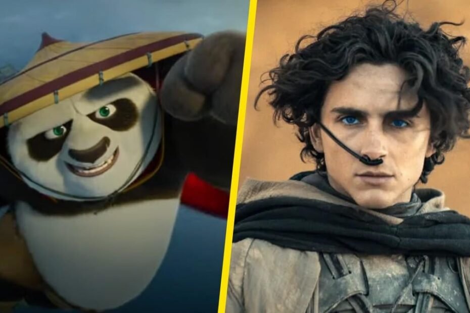 "Kung Fu Panda 4 derrota Duna: Parte Dois pelo segundo fim de semana consecutivo nas bilheterias"