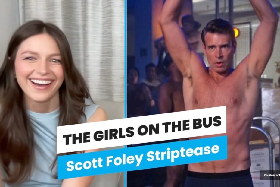 Melissa Benoist e Scott Foley reagem ao striptease de "Pony" em "The Girls on the Bus" - Assista ao vídeo