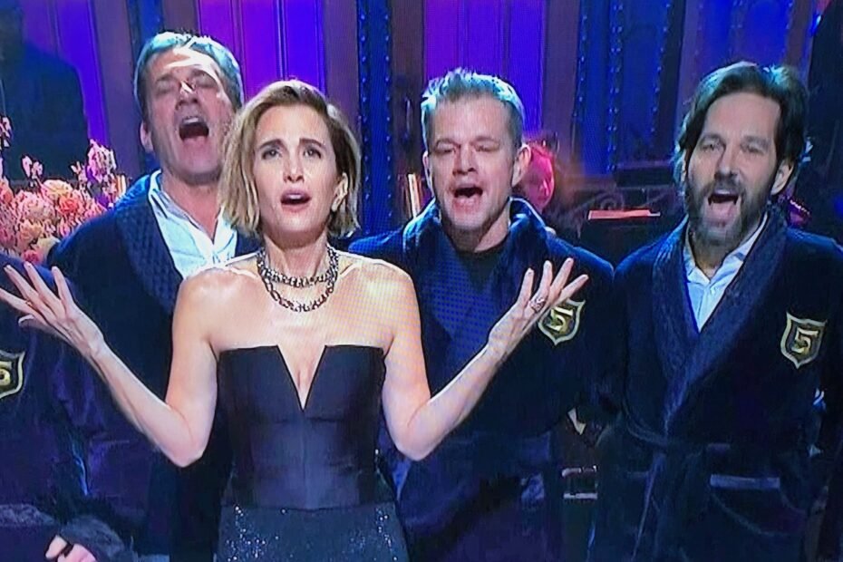 Kristen Wiig se junta ao clube dos cinco vezes no SNL com Matt Damon, Paul Rudd e Ryan Gosling