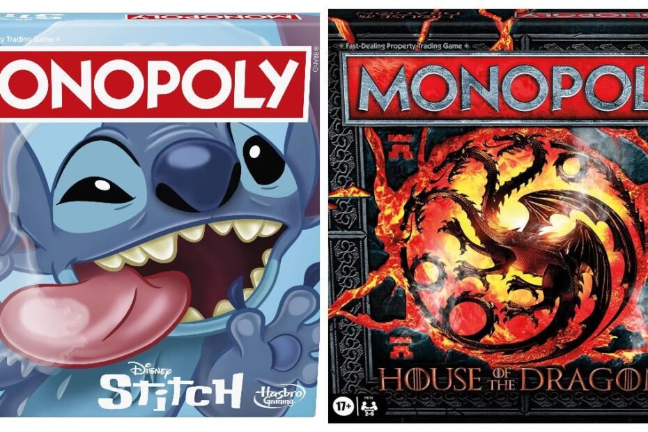 Monopoly lança edições House of the Dragon e Disney Stitch