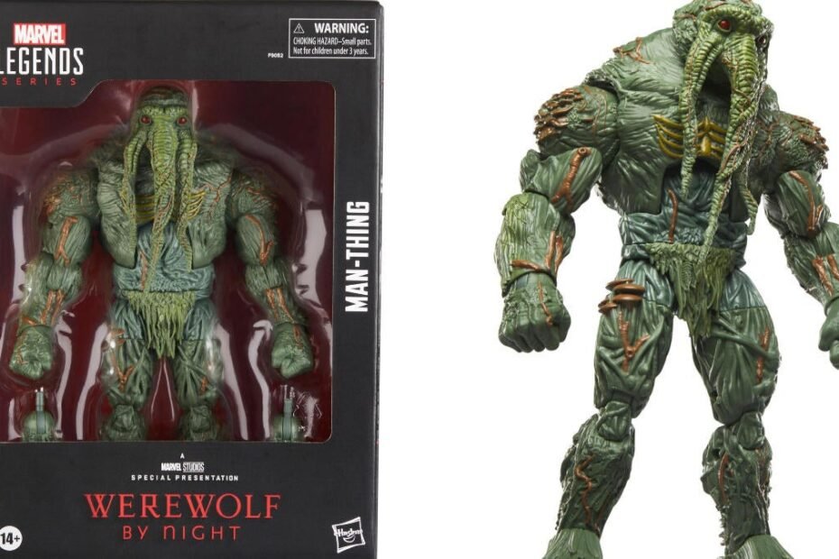 Figura Marvel Legends do Werewolf By Night Man-Thing já disponível para pré-venda