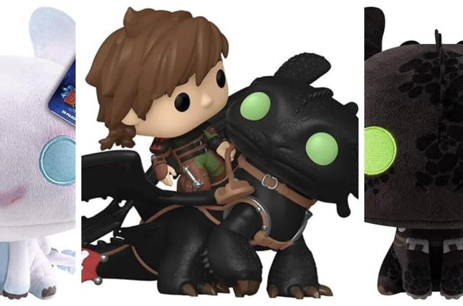 Funko Pops de 'Como Treinar o seu Dragão' retornam com Pop Ride e Pelúcia!