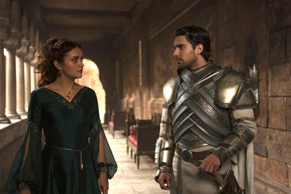 Olivia Cooke e Fabien Frankel falam sobre o novo arranjo ousado de Alicent e Criston em "House of the Dragon"