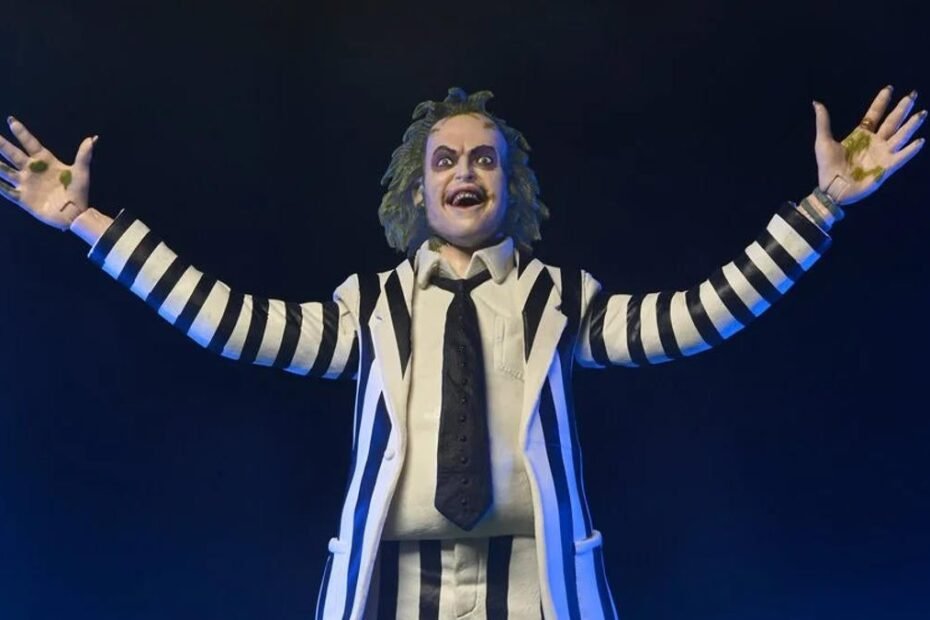 Beetlejuice da NECA retorna em figura gigante após quase 20 anos