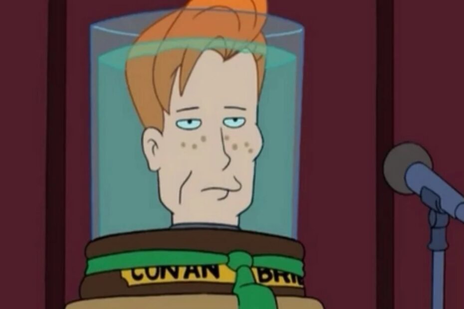 Co-criador de Futurama recebe uma hilária boas-vindas dos Simpsons, por Conan O'Brien