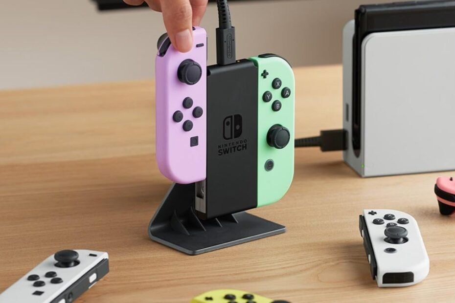 Fãs do Nintendo Switch ficam perplexos com novo suporte de carregamento para Joy-Con