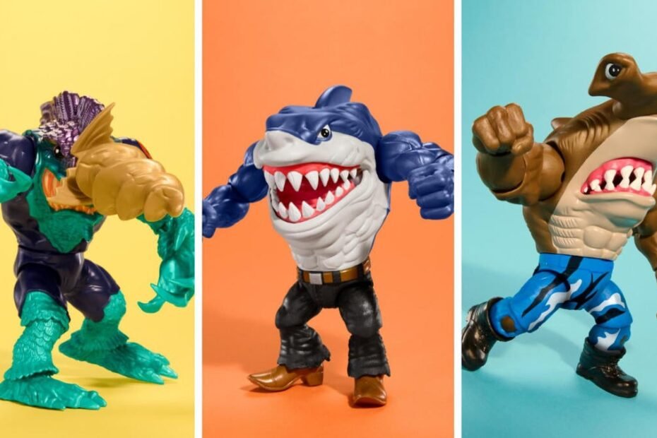 Figuras de ação dos Street Sharks da Mattel estão de volta ao estoque.