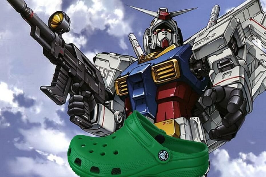 Gundam Mobile Suit apresenta primeira prévia da colaboração com Crocs