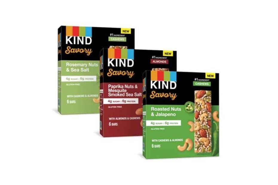 A marca de alimentos saudáveis Kind acaba de lançar novos sabores de suas barras salgadas. A empresa, conhecida por suas barras de granola e de frutas, decidiu expandir sua linha de produtos com opções mais salgadas para agradar aqueles que preferem um lanche com esse perfil. Novos sabores de barras salgadas são apresentados pela Kind