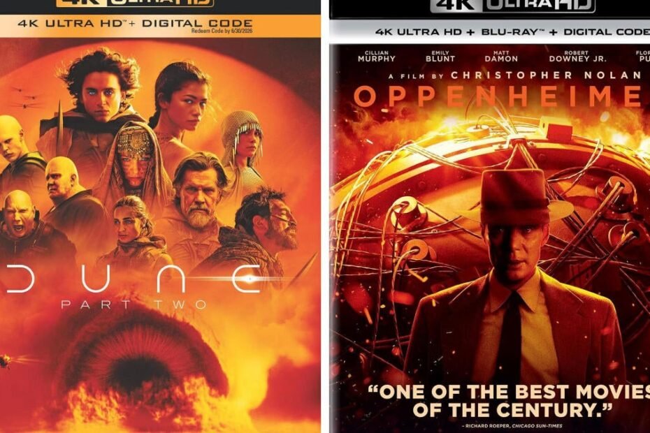 Preços extremamente baixos de Blu-rays 4K de Dune: Parte Dois e Oppenheimer nesta Prime Day!