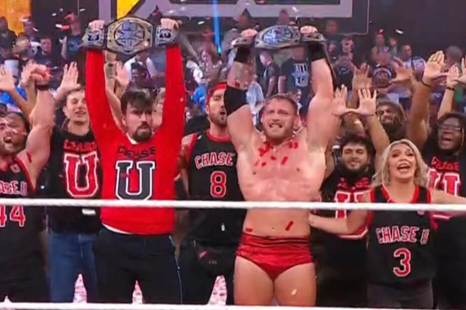 Chase U da WWE se torna Campeão dos NXT Tag Team em uma vitória épica.