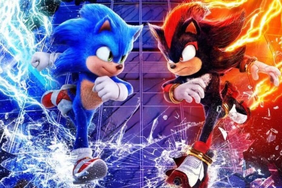 Confronto Épico entre Sonic e Shadow é Antecipado em Pôster de Sonic the Hedgehog 3