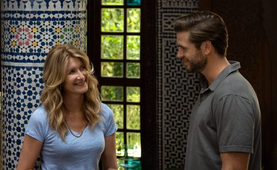 Primeiro olhar sobre o romance de Laura Dern e Liam Hemsworth