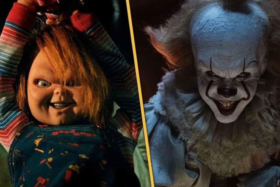 Chucky e Pennywise lançam baldes de pipoca para o Halloween