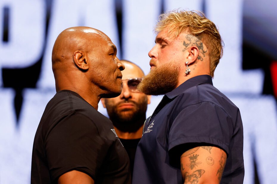 Jake Paul e Mike Tyson se enfrentam em grande evento ao vivo