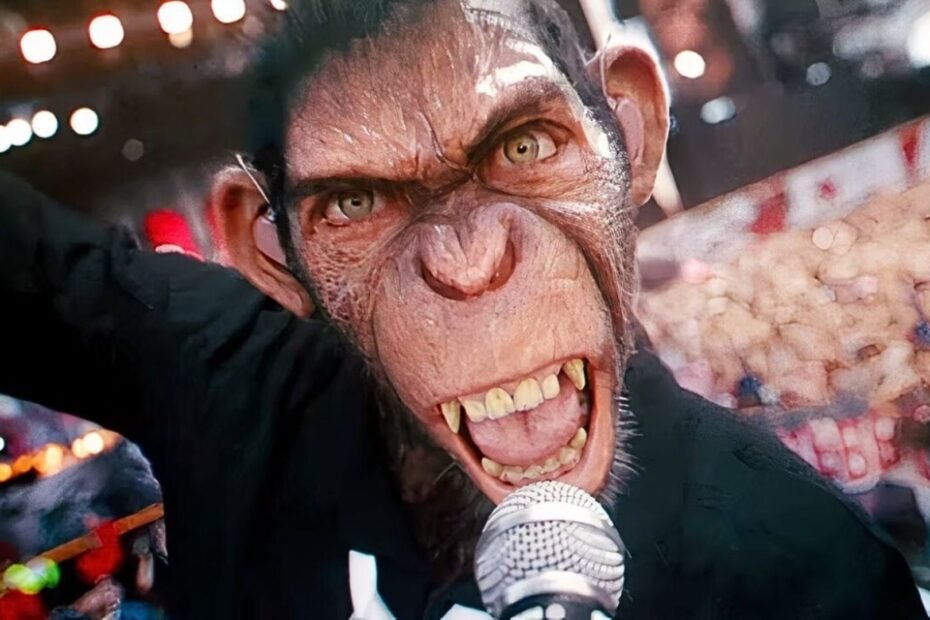 Robbie Williams vira macaco em ousado biopic de Michael Gracey