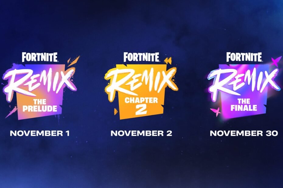 Detalhes do evento Remix de Fortnite e aviso para logar cedo