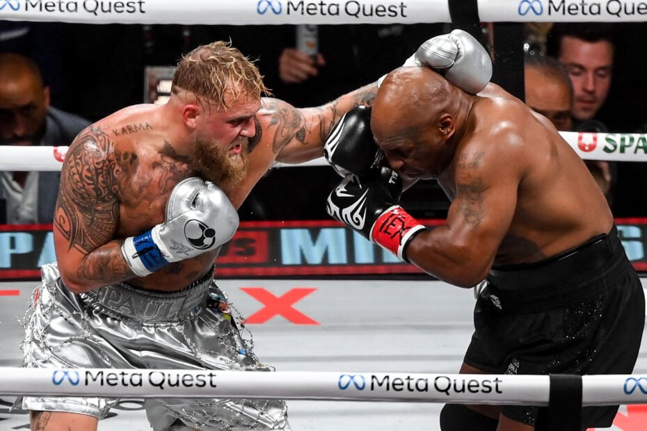 Jake Paul dá um golpe de mestre e vence Mike Tyson na tela