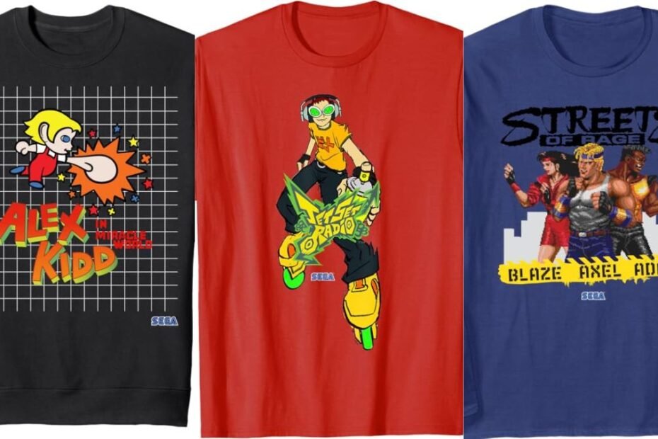 T-shirts Vintage da SEGA: A Nostalgia em Cada Estampa