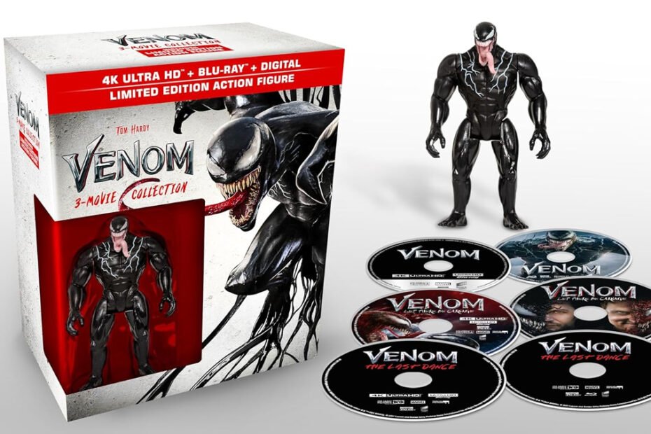 "Venom: Coleção Imperdível com Filmes e Action Figure"