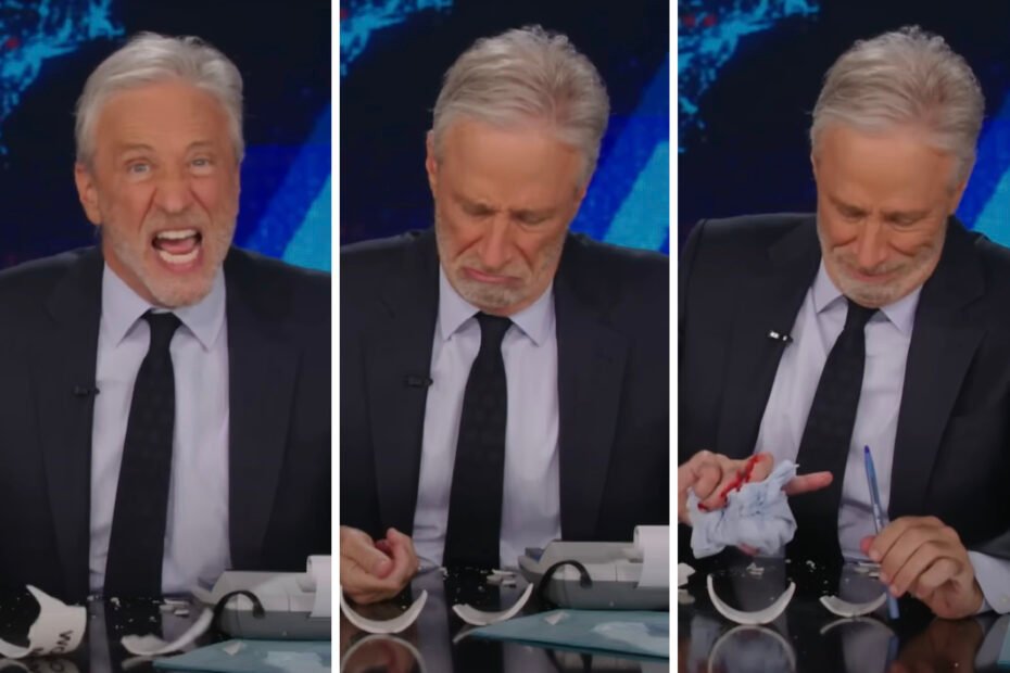 Jon Stewart transforma monólogo em espetáculo sangrento