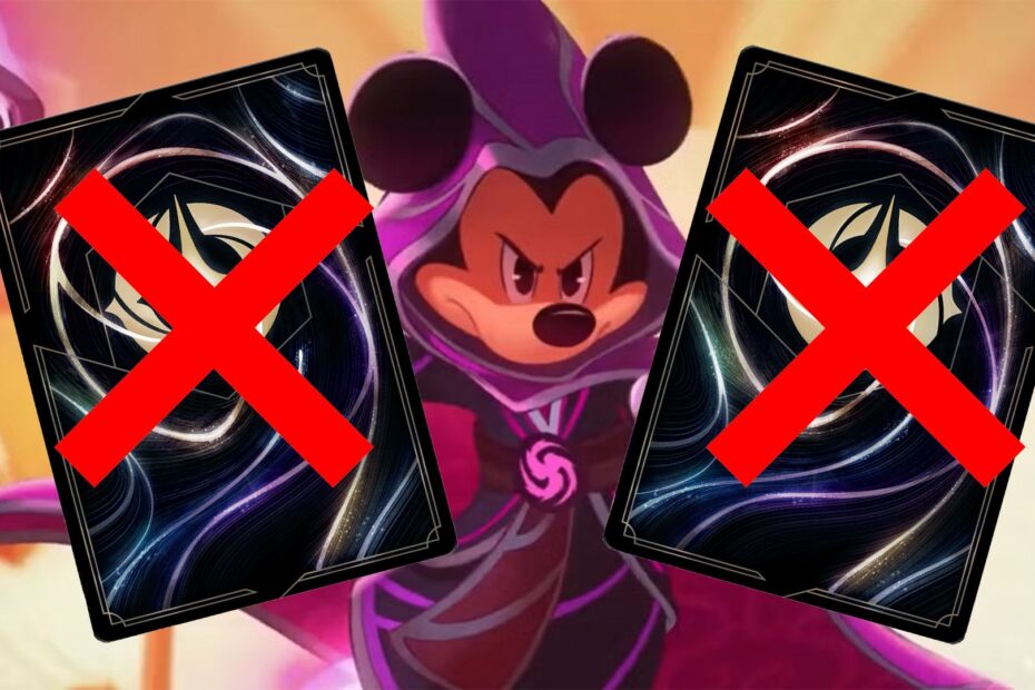 **Disney Lorcana Introduz Primeira Ban lista em Competições** Disney Lorcana implementa banimento de cartas pela primeira vez