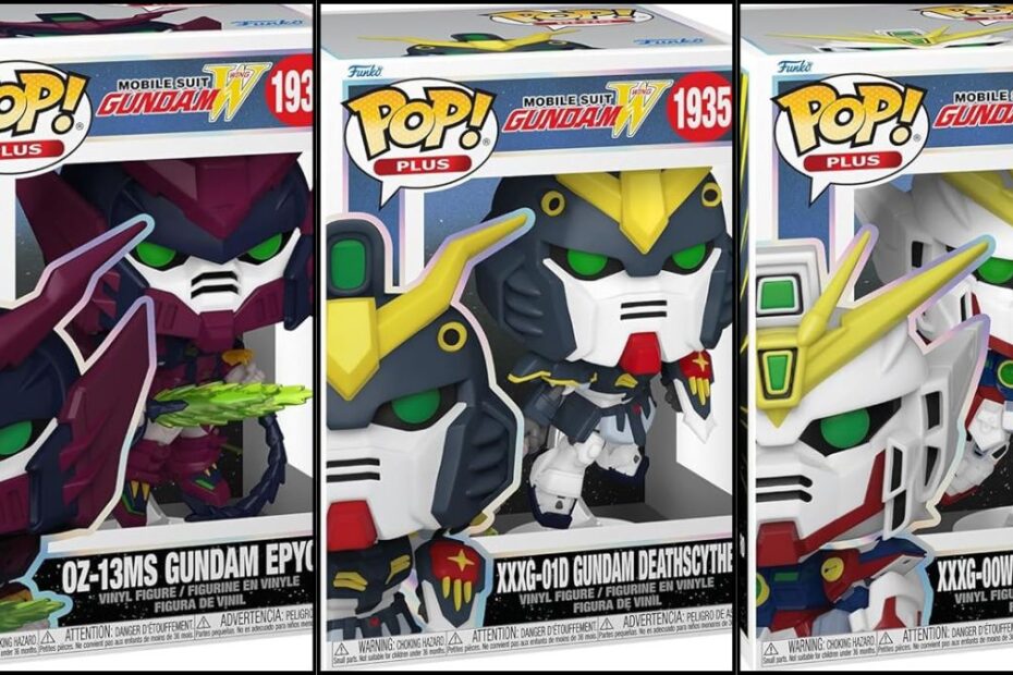 A Funko lançou recentemente uma nova coleção de figuras Pop! Plus da famosa franquia de anime Mobile Suit Gundam. Cada figura desta coleção possui 5,5 polegadas de altura e traz um detalhe extra, tornando-as ainda mais atraentes para os fãs. Gundam em alta: novas figuras e filme dominam o cenário!