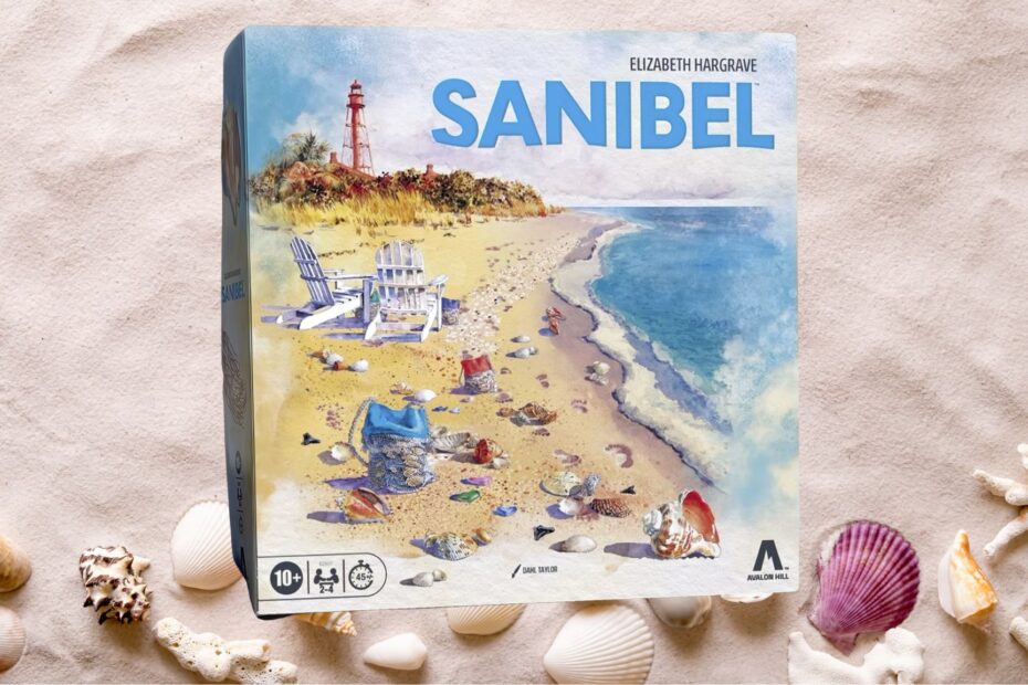 **Avalon Hill Lança um Novo Jogo de Tabuleiro com o Designer de Wingspan** Sanibel: A Nova Aventura de Coletar Conchas com Estilo
