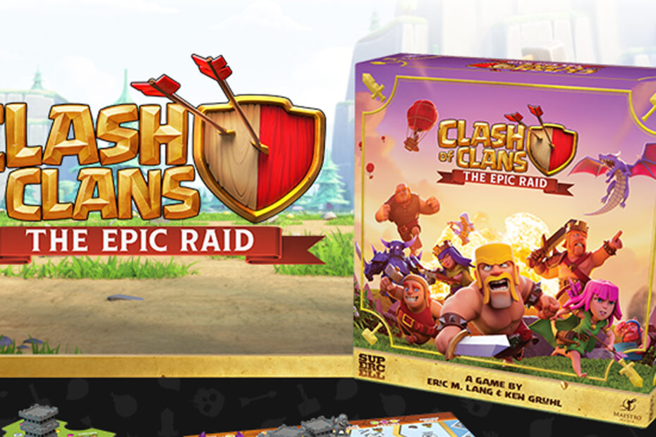 **Clash of Clans: The Epic Raid se Destaca no Kickstarter** Clash of Clans ganha vida: descubra o jogo de tabuleiro épico!