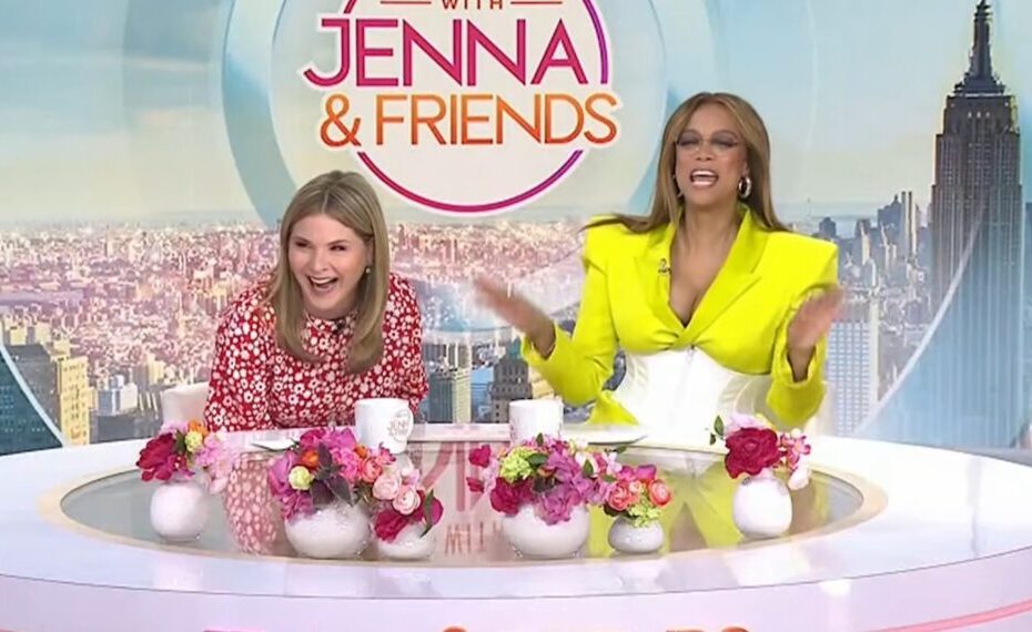 **Tyra Banks e seu hábito peculiar no programa "Hoje com Jenna e Amigos"** Tyra Banks causa estranhamento ao revelar hábitos alimentares