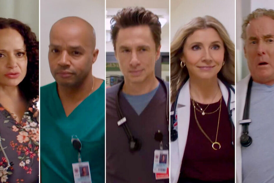Teaser do Revival de Scrubs: J.D., Turk, Elliot, Carla, e Cox Retornam a Sacred Heart Retorno Incrível: Amizades e Desafios na Revitalização de Sacred Heart