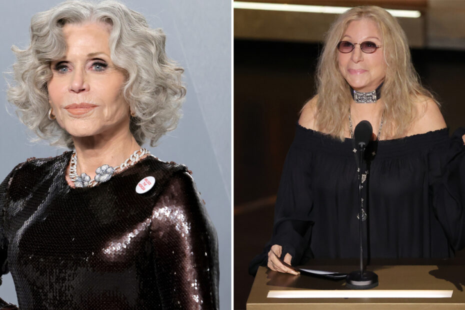 Jane Fonda Questiona a Homenagem de Barbra Streisand a Robert Redford no Oscar Jane Fonda questiona homenagem de Barbra Streisand a Robert Redford no Oscar