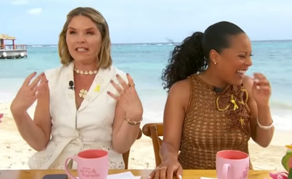 Jenna e Sheinelle protagonizam momento hilário em festa na Jamaica